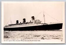 eStampsNet - Postcard RPPC RMS Queen Mary Cunard White Star Line picture