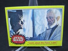 1977 Yellow TOPPS STAR WARS #157 Luke Skywalker Ben Kenobi Card LOW GRADE LP picture