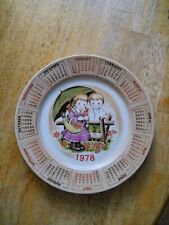 VINTAGE 1978 COLLECTOR'S CALENDAR PLATE  Collection by Chadwick Miller  picture