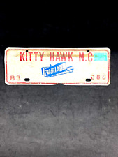 Vintage Kitty Hawk North Carolina Outer Banks #286 License Plate Topper 1983 picture