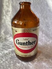 Vintage Gunther Glass Beer Bottle 12 oz picture