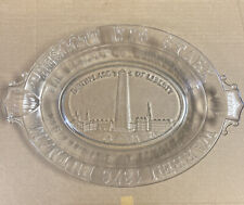 CIRCA 1876 Prescott Stark Warren Putnam WORLD’S FAIR PLATE TRAY Glass oval picture