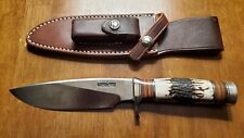 NEW Randall Made Knives Model 25- 6 Trapper Knife & Model A Sheath, Orig. Papers picture