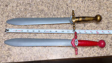 Two (2) 17” Walt Disney World Cinderella’s Royal Table Swords,Rare CRT Knife Red picture