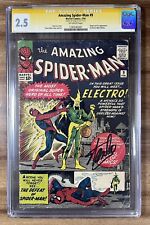 AMAZING SPIDER-MAN #9 CGC SS 2.5 - 1ST ELECTRO - SIGNED BY STAN LEE - KEY ISSUE picture