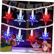  4th of July Decorations 35 LED Red White and Blue Lights 13.5Ft 4th of July  picture