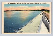 TN-Tennessee, Aerial Cherokee Dam, Tennessee Valley Authority, Vintage Postcard picture