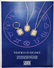 1980 Swank Zodiac Signs Jewelry & Accessories Vintage Print Ad picture