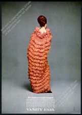1966 Vanity Fair Cocoon dress mod fashion Bert Stern photo vintage print ad picture