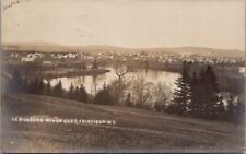 Town View, Aroostook River at FORT FAIRFIELD, Maine Real Photo Postcard picture