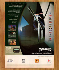 Thrasher Skate and Destroy Rockstar - Video Game Print Ad Poster Promo Art 2000 picture