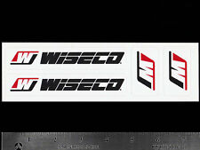WISECO Pistons - Set of 4 Original Vintage Racing Decals/Stickers picture