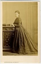 CDV circa 1865. Portrait of a Woman by Levitsky in Paris. Noblesse. picture