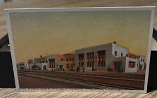 '29 ROUTE 66 ROADSIDE Postcard-NEW MEXICO-Gallup-El Navajo Santa Fe Hotel Harvey picture
