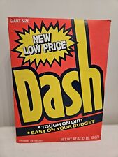 Vintage Retro 1980s NOS Full Laundry Detergent Box DASH Movie Prop Orange Box picture