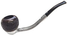 Falcon Standard Bent Stem Pipe with a Rustic Dark Apple Bowl picture