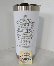 Tervis Dumbledore Tumbler Stainless Steel 20 oz Harry Potter White Happiness NWT picture