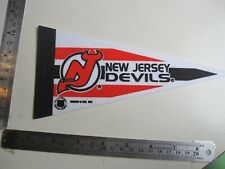 Vintage 90's Officially Licensed NHL New Jersey Devils Pennant BIS picture