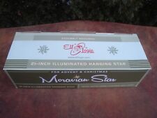 21-Inch Illuminated Hanging Moravian Star for Advent & Christmas- Elf Logic  NEW picture