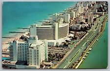Air View Hotels Miami Beach Florida FL Postcard UNP VTG Unused VIntage Chrome picture