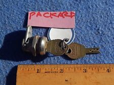 1940s Packard Coin Box Lock & Key 5/8 inch - Bell 1P 3785 - 2 identical keys picture