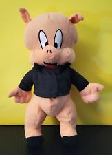 Vintage Looney Tunes Porky Pig Plush 9” Tag 1995 ACE Novelty Co picture