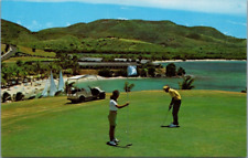 St. Croix Virgin Islands Buccaneer Beach Golfers Golf Cart Caribbean Sunbathers picture