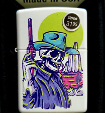 Zippo Cowboy Skull Design 48502  refillable  Lighter #82NE picture