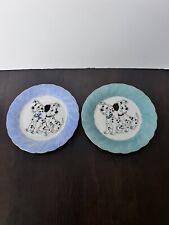 Disneys 101 Dalmatians Bone White Porcelain Fine  Decorative Plate Made Japan picture