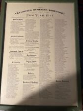 antique phone book Classified Business Directory Manhattan Page 1 picture