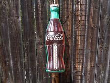 Old Vintage Large Coca Cola Bottle Thermometer Advertising Sign  29