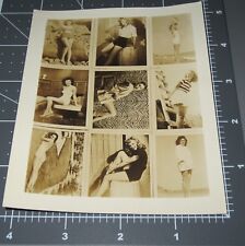  WWII PIN UP Women 1940's Pretty Ladies Woman Unusual Composite Vintage PHOTO 1 picture