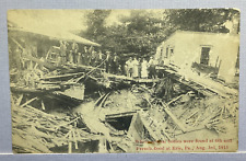 Postcard Flood Disaster Erie Pennsylvania 6th & French Street picture
