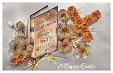 Early 1900s Antique Postcard Undivided Back Printed in England Easter Cross picture