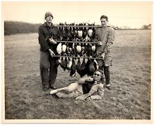 Duck Hunting Rack December 1953 Father Son Mom Family 8x10