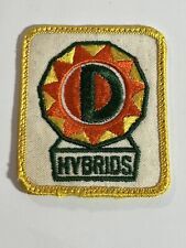 Rare Vtg 80s D Hybrids Seed Farm Farming Sew On Retro Patch picture