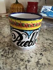 Signed Talavera Mexican Pottery Coffee/Tea Mug/Cup Thores Hand Painted PRETTY picture