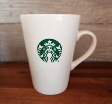 STARBUCKS 2016 Classic White Tall Mug Coffee Cup Green Mermaid Logo 16 oz picture