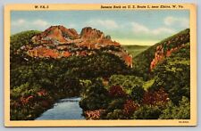 West Virginia Postcard Seneca Rock US route 5 Elkins WV picture