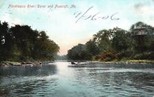 Postcard ME Dover & Foxcroft Maine Piscataquis River 1906 Vintage PC e3774 picture