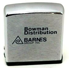 Vintage Zippo Tape Measure Advertising Bowman Distribution Barnes  1 5/8