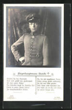 Photo-Ak Sanke Nr 7776, Fliegerhauptmann Boelcke Posing IN Uniform With Iron picture