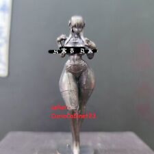 Vintage Brass Cute Anime Girl Statue Sexy Alluring Woman Figure Tabletop Decor picture