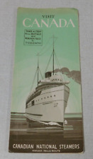 1936 Canadian National Steamers time table Niagara Falls Route picture
