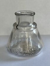 Carter's Cone Inkwell Bottle Ink Bottle Dip Pen Antique Tiny Bubble Glass picture