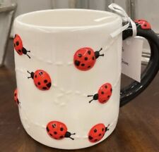 Lang Ladybug  Hand Painted Ceramic 14oz Mug - NWT picture