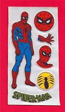 Spider Man DC Comics Super Hero Old Puffy Stickers #1 picture