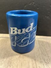 Vintage Bud Light Kool Kan Bottle Koozie Foam Blue Beer Advertising  picture
