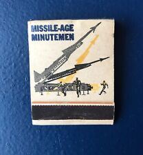 Vtg 1950’s Matchbook Army National Guard Missile-Age Minutemen Cold War Military picture