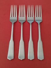 4 Imperial IIC COLONY HOUSE Stainless DINNER FORKS Korea  Fiddle Handle w/Point picture